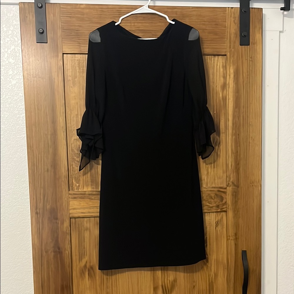 Classic Ralph Lauren Black Midi Dress